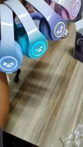 Dapat Dilipat B39 Pro Foldable LED Light Headset Bluetooth Headphone with Mic Stereo HiFi Wireless Headphone Hedset Bloetooth Henset