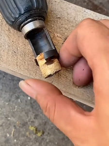 Punching 8-Piece Carbon Steel Wood Plug Cutter Drill Bit Set - Straight/Tapered Cutting Tools with Round Shank for Carpentry Woodworking Cork Dowel Making Holes