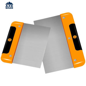 3CR12 Stainless Steel Putty Knife High‑Frequency Quenching Scraper TPR Handle for Wall Repair Wallpaper Application Hand Tools