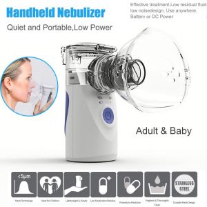Portable Handheld Mesh Nebulizers Ultrasonic Inhaler Silent Coughing Phlegm For Kids Adult