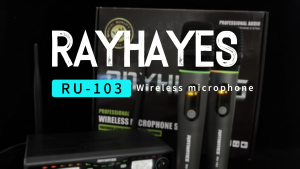 RAYHAYES ไมโครโฟนไร้สาย ไมโครโฟนแบบปรับได้ความถี่แบบชาร์จไฟได้ ไมโครโฟน LED คุณภาพเสียงสูงสุด สัญญาณรับระยะไกล