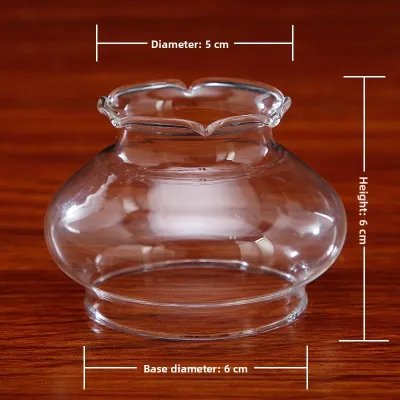 Defasilk | Anti-Wind Glass Lampshade Oil Lamp with Round Edge