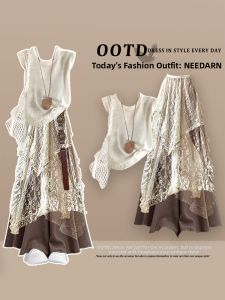NEEDARNA | Bohemian Ethnic Windy Travel Long Dress