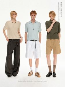 MADWITCH | Luxury Linen Blend Polo Style T Shirt