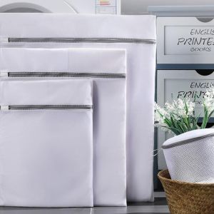 ถุงซักผ้า ถุงตาข่ายซักชุดชั้นใน ถุงตาข่ายซักผ้า มีซิปล็อคอย่างดี ถุงซักผ้าอเนกประสงค์ ขนาดแตกต่างกันให้เลือก