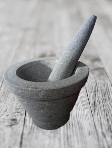 Lumpang batu asli 25cm termurah