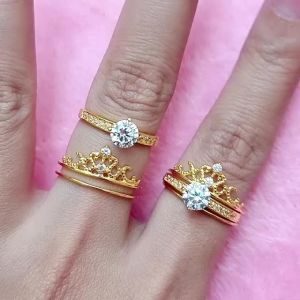 JIN JING CINCIN BATU CROWN 2IN1 SIZE 8-21 EMAS 916 4g-5g UP