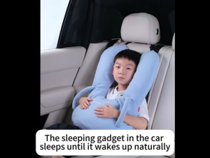 Car Belt Safty Pillow Seat Breathable Cotton Kid Nap Pillow Anti-Slip Side Headrest Support Shoulder Protector