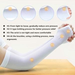 【On Sale】Men Women Breathable Ice Arm Sleeve Cover Protection Hand Cover Cooling Arm Sleeve
