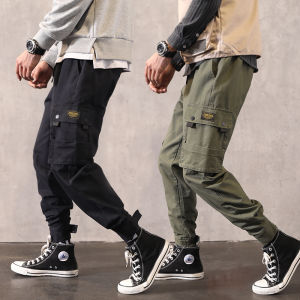 VIPIN | Loose Casual Mens Workwear Pants American High Street Style Magic Tape Cuffed Trousers Fashionable Urban Streetwear Autumn Winter