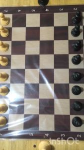 Chessmate ® • Staunton Heavy Chess Set (Chess pieces & Mousepad mat board)
