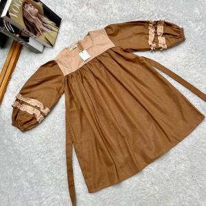 DRESS ANAK LENGAN PANJANG SHIENA KOREAN STYLE LINEN PREMIUM