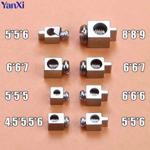 10pcs DC Terminals Through Hole High Current 15A 20A PCB Screw Copper Square Solder Board Drive Power Wire Terminal Connector