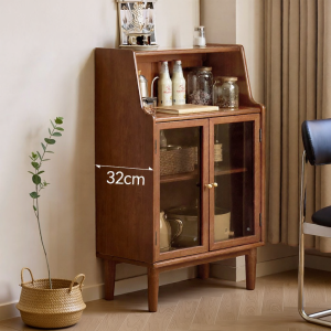 WEISHA | Wall-mounted Storage Solid Wood Sideboard Small Cabinet