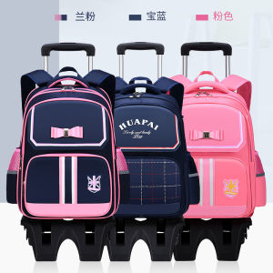 [Ready Stock] School Bag 6 Wheel Trolley bag Waterproof  Good Quality