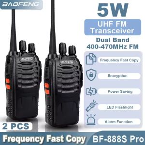 2/4PCS Pofung 888S Walkie Talkie Dual Band Portable Long Range UHF 400-470MHz USB/EU/US Ham Two Way Radio for Hunting 10KM / Radio HT Walkie Talkie Walky / HT Baofeng BF 888S