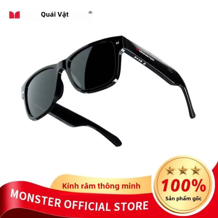 Tai Nghe Kính Râm Bluetooth 5.0 Không Dây Monster - Tai Nghe Thể Thao Ngoài Trời Có Chức Năng Gọi Nhạc Và Khử Tiếng Ồn Chủ Động