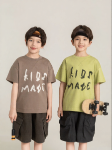 Breathable Anti-wrinkle Boys T-Shirts Cotton