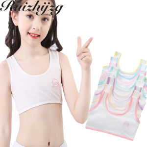 Ruizhijzg Cotton Girls Underwear Vest Development Kids Baby  Lingerie Camisole Childrens Inner Bra Student School Sport Casual Tank Top