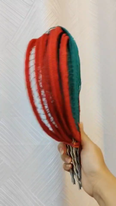 สวิงตบกบแบบมีขอบ/สีเขียว สวิงตักปลา แบบลวดบิด สวิงอเนกประสงค์ สีเขียวขนาด เล็ก 22 ซม. แข็งแรง ทนทาน