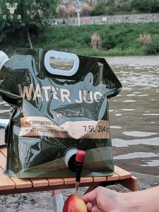 Outdoor Portable Folding Plastic Water Bag Mountain Climbing Travel Camping Large Capacity Storage Water Bag Drinking Utensils