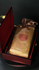 Cà Phê Chồn Cao Cấp Legend Revived - 100% Authentic Civet Coffee Robusta - Lên men tự nhiên - Hộp Sơn Mài Cao Cấp 125G