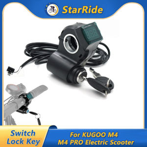 Ignition Lock with 2 Keys for KUGOO M4 PRO Electric Scooter Cylinder Starter Switch Locks Keys Kick Scooter Replacement Parts
