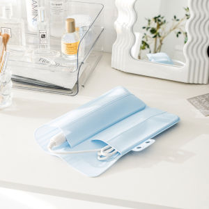 Portable Silicone Heat-Resistant Hair Styling Tool Storage Bag for Curling Iron Straightener Brush Travel Protection Case