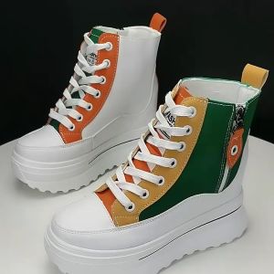 Giày Bốt Cổ Ngắn Đế Xuồng 8.5CM PB690-4160