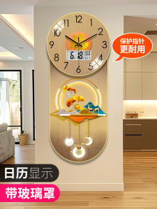 Đồng Hồ Trang Trí Tường Đơn Giản Hiện Đại Không Cần Khoan Mới 2025 Đồng Hồ Tròn Trang Trí Nhà Bếp Phòng Khách Nhà Hàng Đồng Hồ Đeo Tường