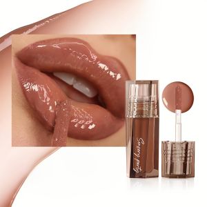 High Shine Lip Gloss Moisturizing Waterproof Long Lasting Lip Makeup Nourishing Liquid Lipstick for Fuller Lips