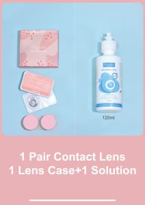 【Buy 1 Get 2 Gifts】1Pair(2Pcs) Magister Contact Lenses Graded(0.00~-6.00) Contact Lens with Solution+1 Lens Case