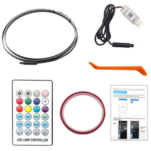 [Vodool Brand Center]110cm Car Dashboard Ambient Light 64 Color Dashboard Decorative Lights for Car Lighting Accessories