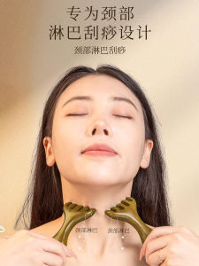 แปรงมัดย้อมผมแบบถางผมจากไม้เทียมมังกรสีเขียวธรรมชาติ แปรงนวดศีรษะ 5 นิ้ว อุปกรณ์สำหรับขัดผิวหน้าแบบสัตว์ป่า ชุดเครื่องมือดูแลสุขอนามัยส่วนบุคคล