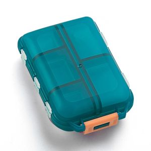 10 Grids Travel Pills Organizer Box Portable Folding Small Pill Case Daily Pills Container Pill Box Dispenser Plastic Container