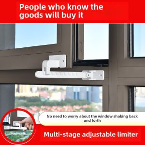 Window outside in-Swinging Casement Window Kids Window Windproof Holder Stopper Casement Window Flat Push Window Safety Lock Punch-Free
