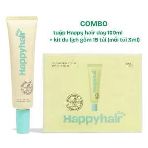Lotion Kiềm Dầu Happy Hair Day 100ml Giúp Tóc Bồng Bềnh Dành Cho Tóc Bết Dầu hết dầu trong 24h dành cho tóc bết dầu.