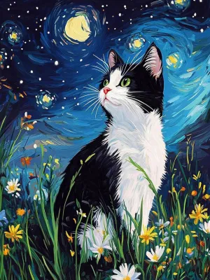 Evershine Cross Stitch Kit Animal Picture Embroidery Cat Printed Canvas New Arrivals 11CT Flower Complete Set Handmade Hobby