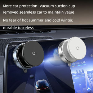 Vacuum Magnetic Suction Car Phone stand 360° Rotatable MagSafe Phone Mountfor iPhone and all Smartphones for Car/Mirror/Glass