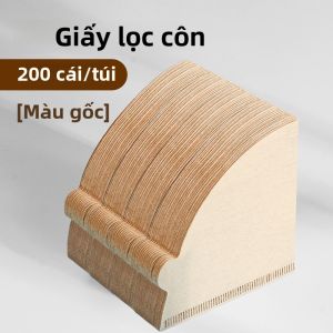 Bộ Lọc Cà Phê Giấy V60 Tông Gỗ Nguyên Bản Dùng Một Lần Cấp Thực Phẩm Hình Nón Hình Chữ V Không Nhuộm Màu Cốc Lọc Cà Phê Thủ Công