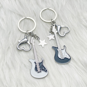 MaxPlus Creative Mini Musical Instruments Guitar Keychain Keyring Women Men Gift