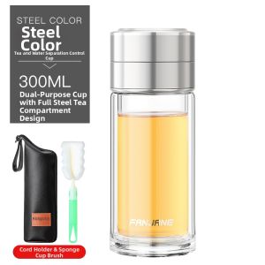 FANJIAN | Portable Tea-water Separation Glass Cup
