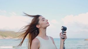 Sothing Fan handheld Fan Engine Max B Turbo Handheld Fan Powerful Cooling Wind LED Digital Display Type-C Rechargeable Portable Mini Fan