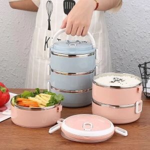 lightweight and compact Lunch Box Stackable Thermal Lunch Box Stainless Steel Hot Food Bento Portable Insulated Lunch Box for Kids