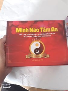 (CHÍNH HÃNG) Minh Não Tâm An giúp hoạt huyết bổ não hỗ trợ an thần giúp ngủ ngon