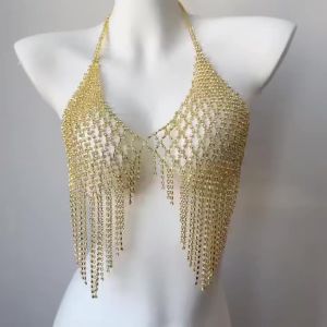 Dây Chuyền Ngực Hình Trái Tim Đỏ Quyến Rũ Đính Tua Rua Đá Pha Lê Dành Cho Nữ Phụ Kiện Áo Ngực Trang Sức Body Dây Chuyền Nội Y Dành Cho Những Buổi Tiệc Đêm.