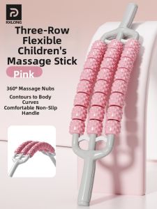 REXUELONG | Children Bendable Back and Leg Massage Roller 4 Rows