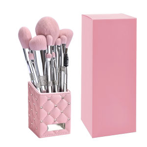 Bộ 11 Cọ Trang Điểm Kim Cương - Phấn Nền Má Hồng Tạo Khối Phấn Mắt Cọ Lông Mày Cọ Chuốt Mi Cọ Mỹ Phẩm Cho Dụng Cụ Làm Đẹp