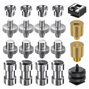 Máy Ảnh DSLR Camera Hành Động Vít Adapter Nam Nữ 1/4 "3/8" Convertor Cho Chân Máy Monopod Đèn Flash Photo Studio Kit Phụ Kiện