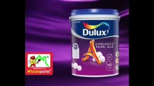 DULUX AMBIANCE PEARL GLO 18L ( WHITE 1001 ) FOR INTERIOR (FREE ROLLER 7 SET )
